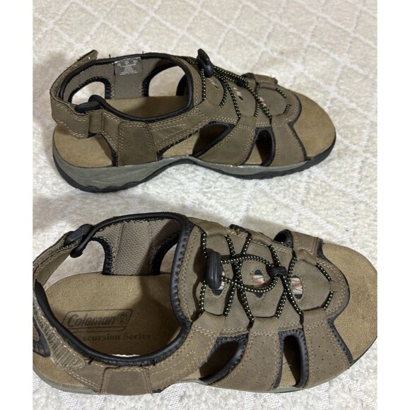 Coleman Excursion Series Kyran Brown Sandals Adjustable Heel Comfort Mens Size 8 - Picture 7 of 15